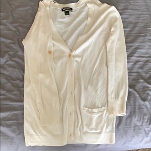 Long Cream Eddie Bauer Cardigan